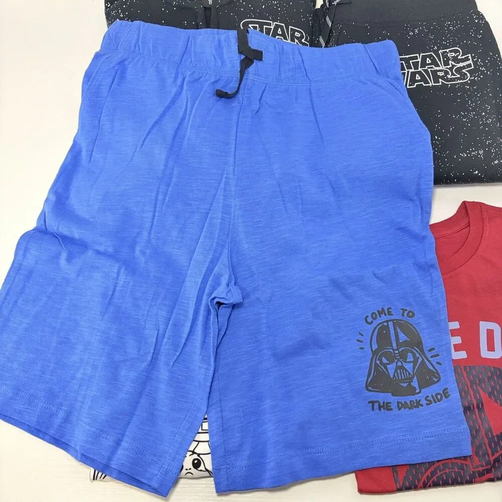 Star Wars Boys Size 12 5 Piece Clothing Set Darth Vadar Hoodie Sweats Short Tee